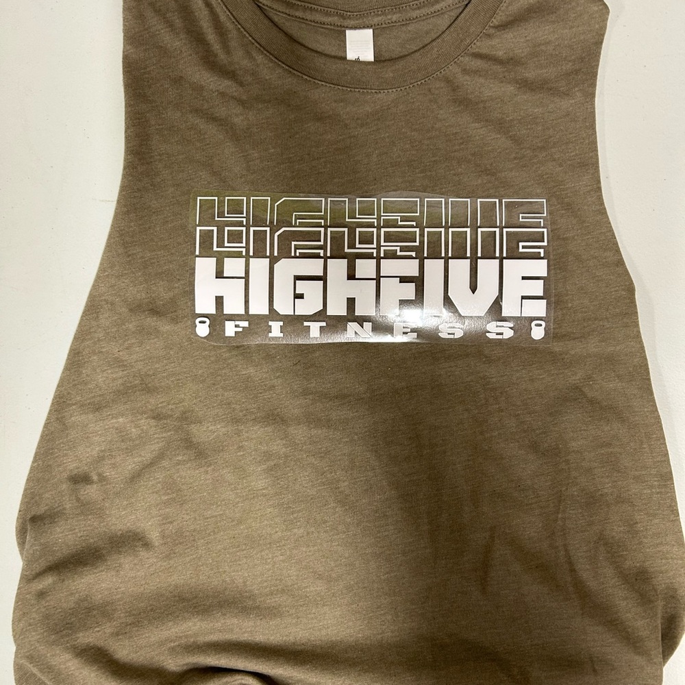 High Five Fitness Brown Tank Top